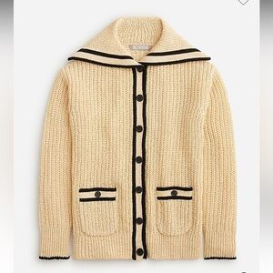 J. Crew Textured Sailor Cardigan